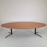 Extra large oval dining or conference table by Artifort