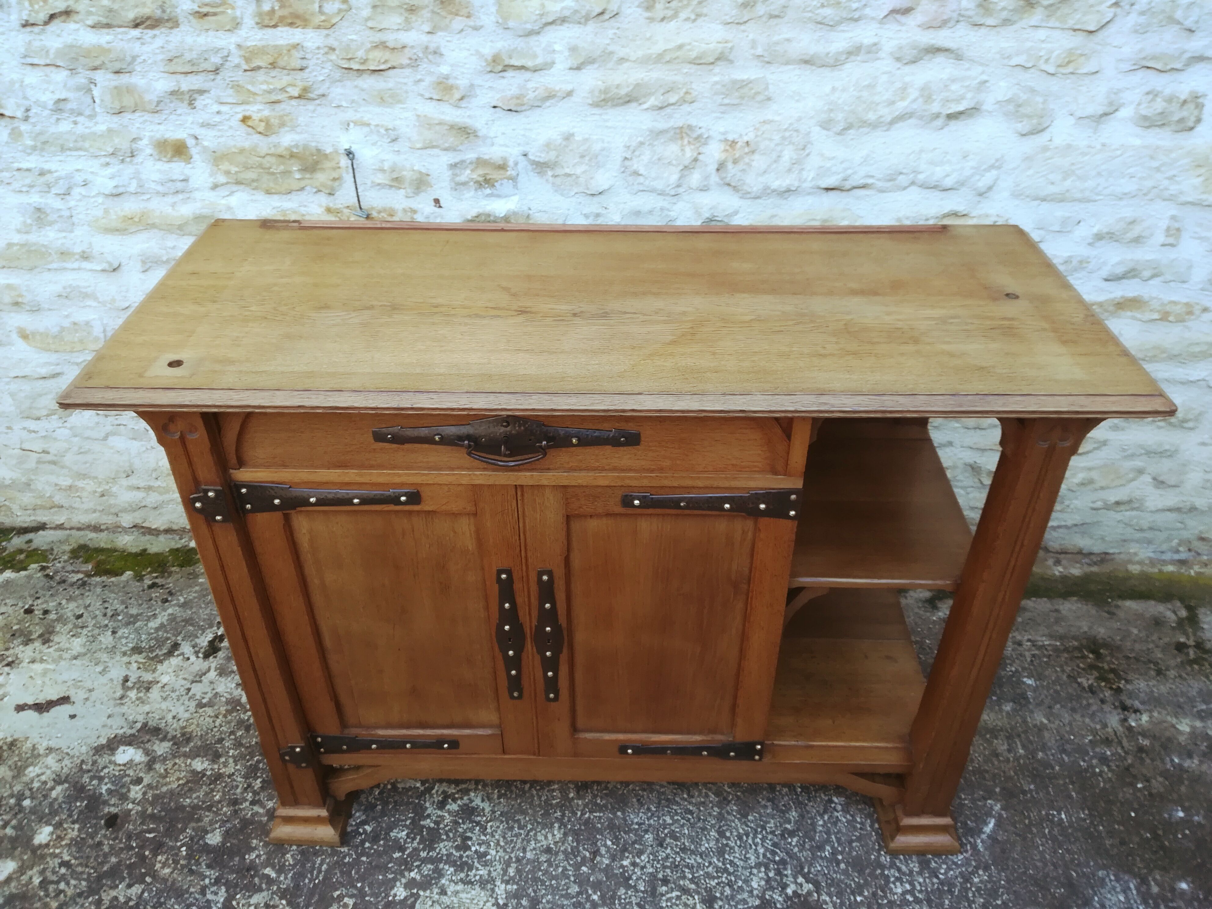 Asymetric art nouveau buffet
