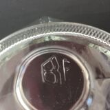 Bocal hexagonal hermétique en verre - vintage