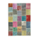 Hand-knotted oriental overdyed 205 cm x 300 cm multicolor patchwork carpet