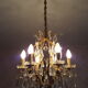 Bronze grapefruit chandelier