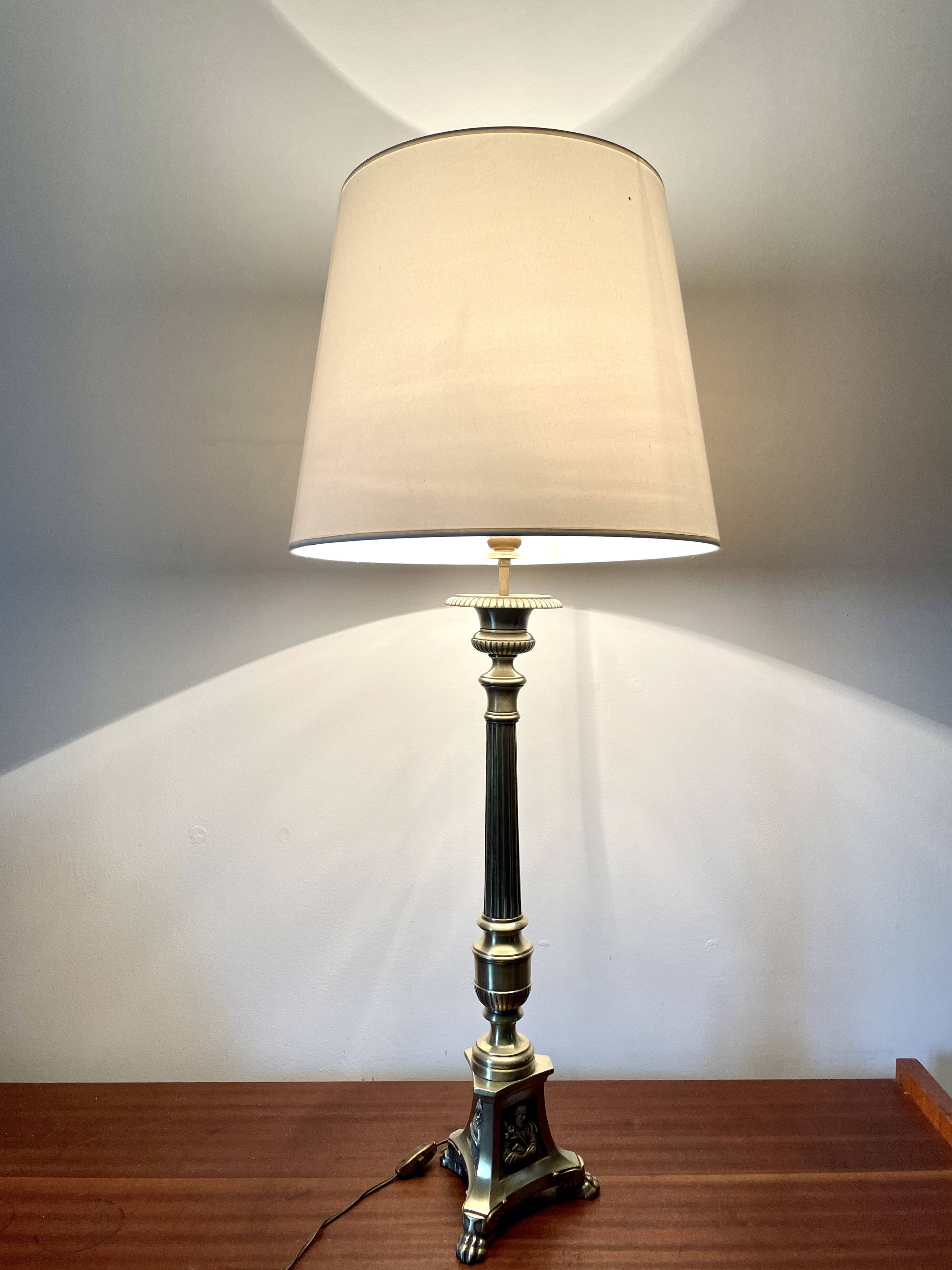 Old church tripod lamp base