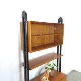 Armoire design en teck Musterring avec pieds noirs