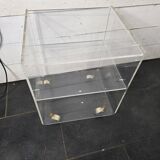 1970s Plexiglas Bedside Table