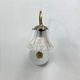 Old wall light swan neck brass tulip transparent glass vintage decoration LAMP-7177