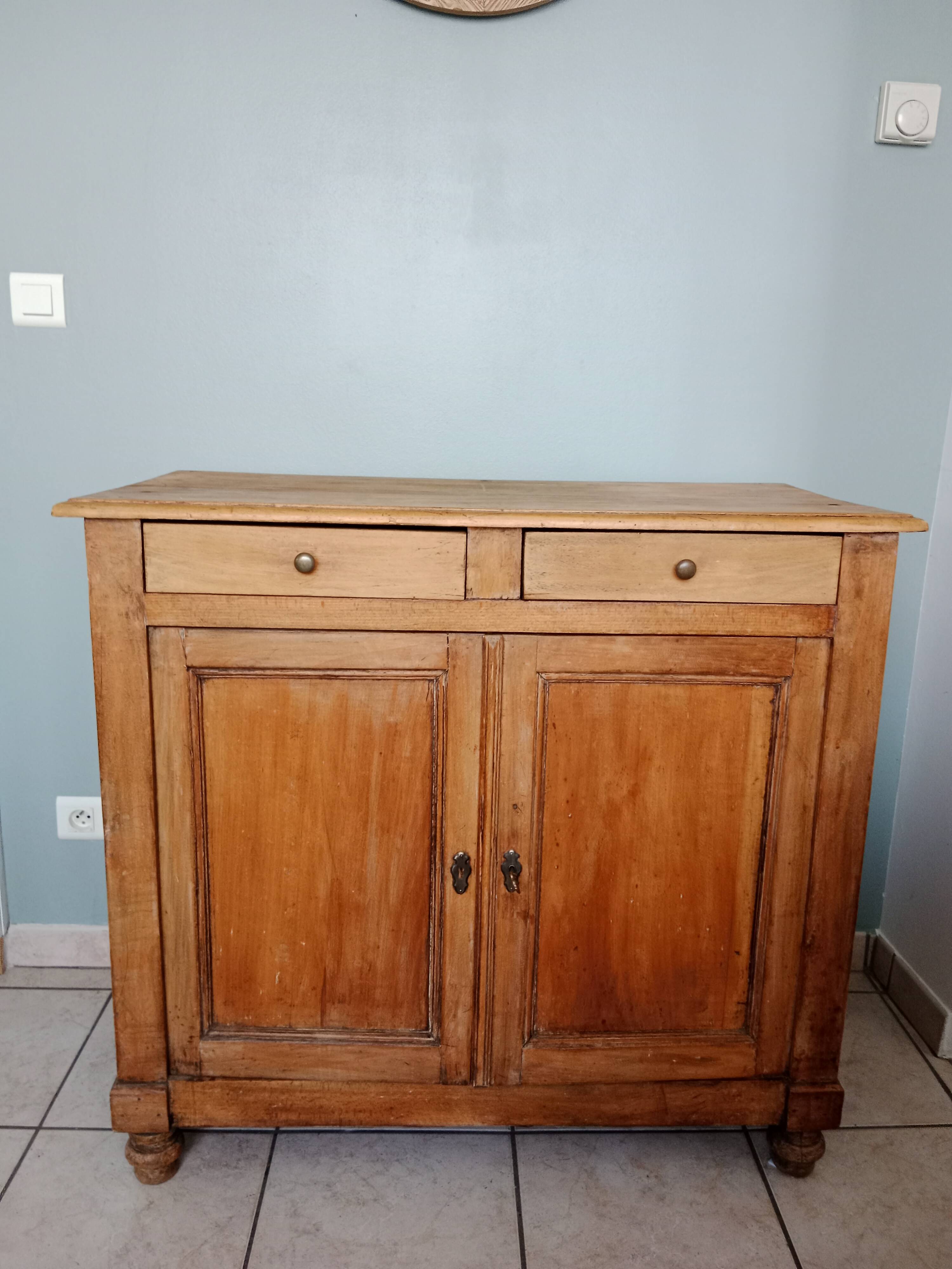 Buffet parisien commode campagne vintage bois