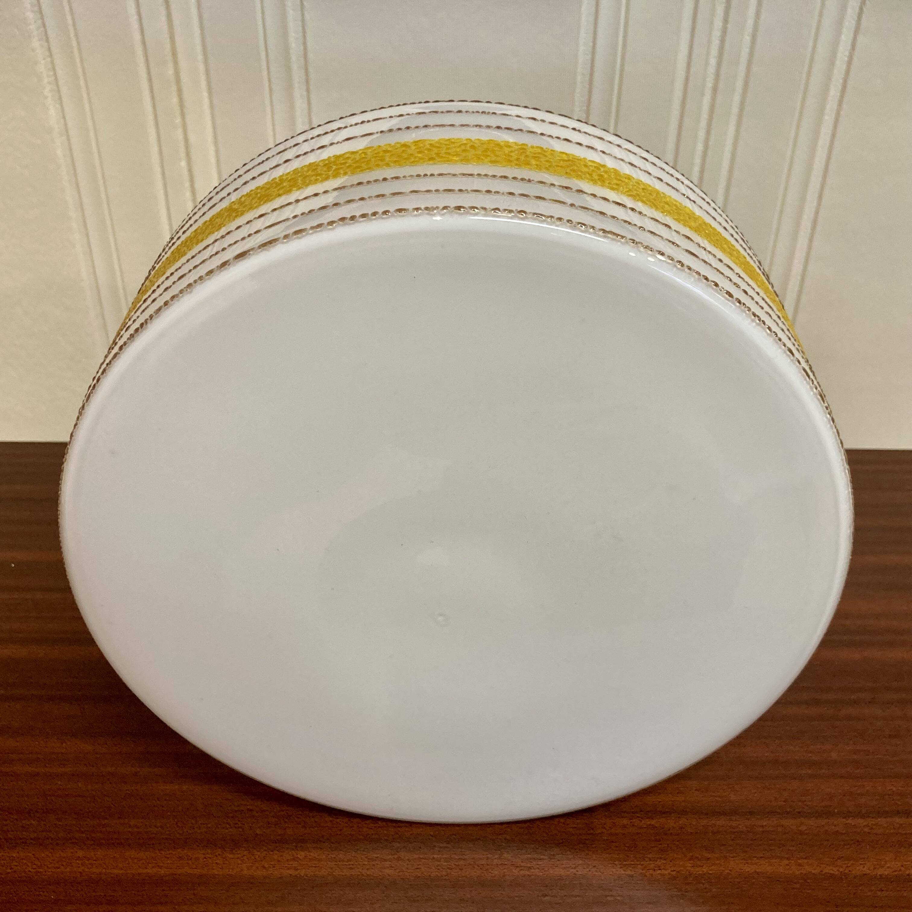 Large glass wall light Scandinavian design 1950.