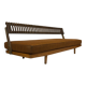 Mid-century daybed with removable backrest in oak 50's design