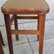 Pair of vintage bistro stools made in Romania