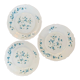 3 Assiettes plates  Arcopal blanches modèle veronica