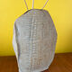 Large scarified brutalist vase in stoneware, La Borne, Francis Arrienon