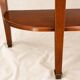Console half-moon style Directoire/Louis XVI in cherry wood and marble.