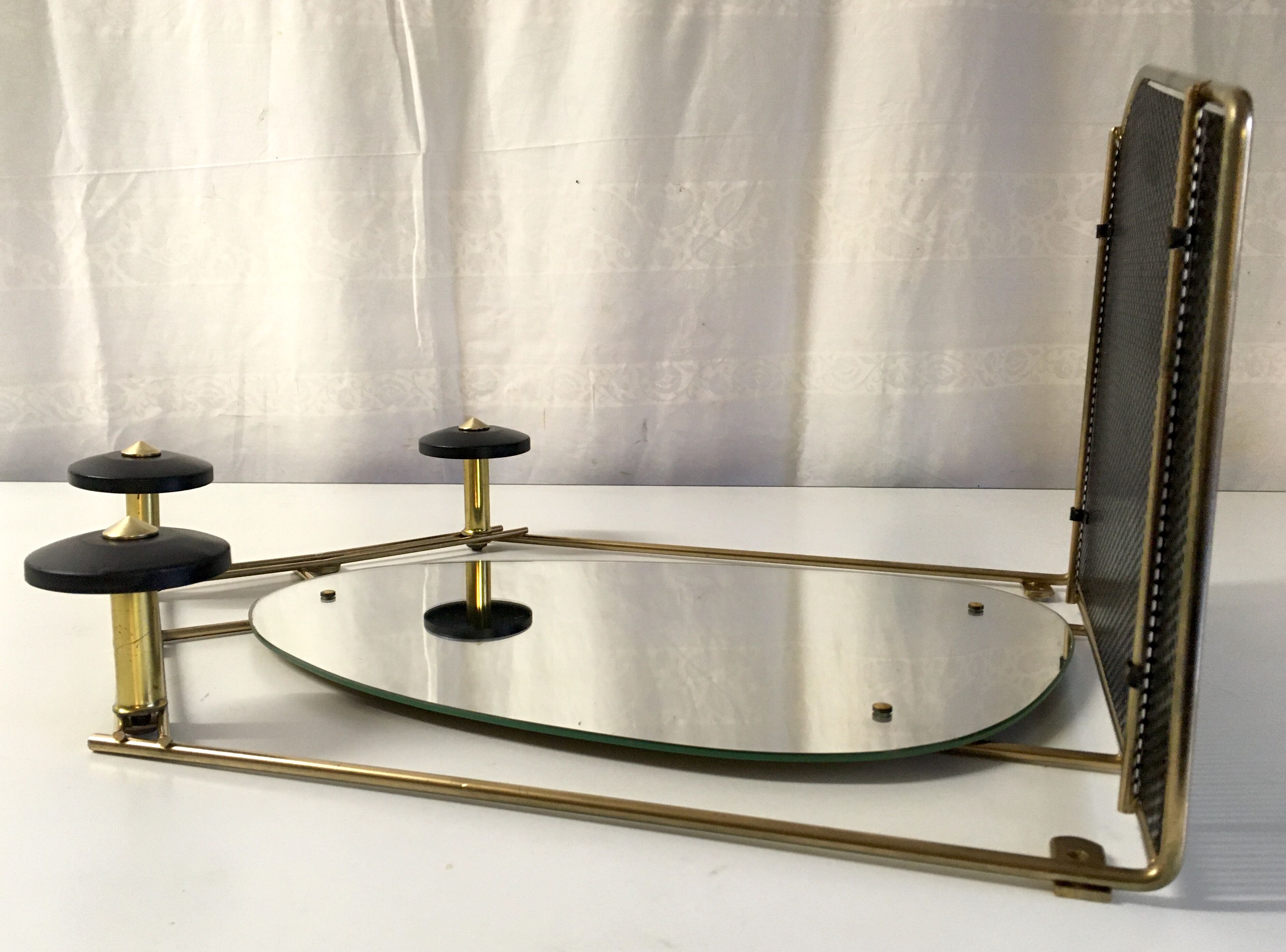 Black and gold metal coat rack., 1950