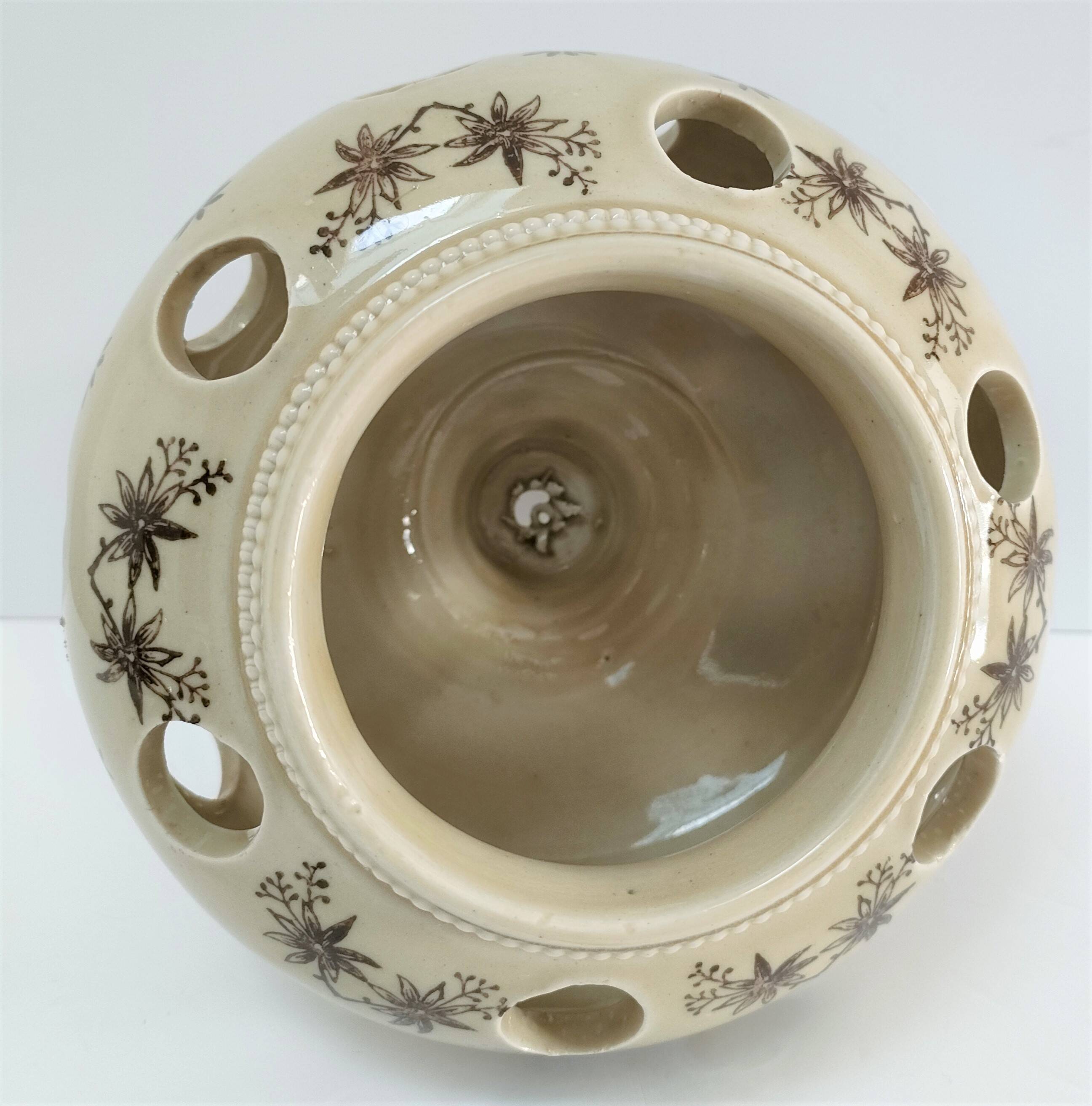 Three Saint-Uze ceramic tealight candle holders, early 20th century