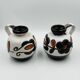 Paire de vases Scheurich 484 27 décor floral West Germany
