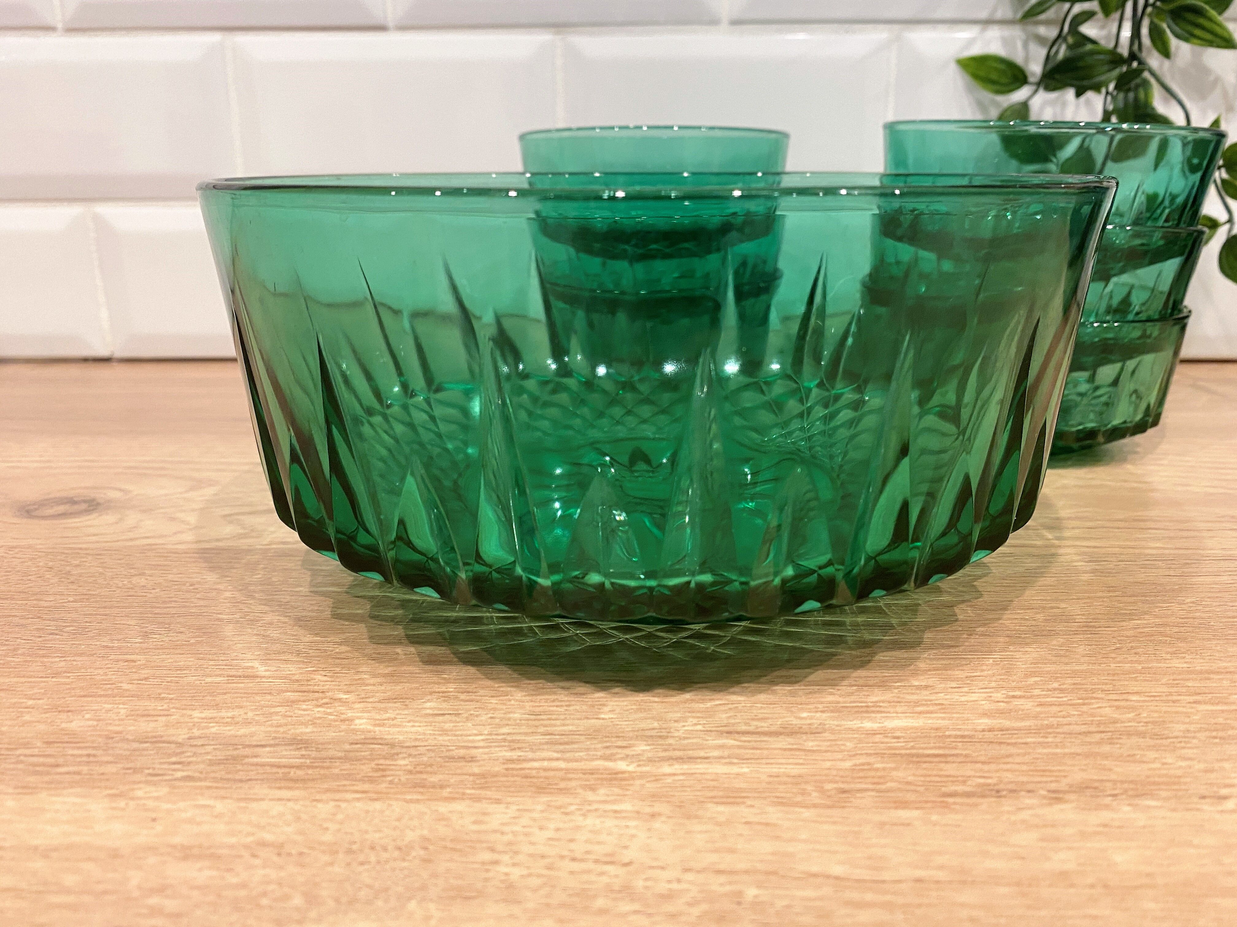 Arcoroc Green Dessert Service