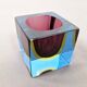 Murano Sommerso | Cube en verre | Années 1960