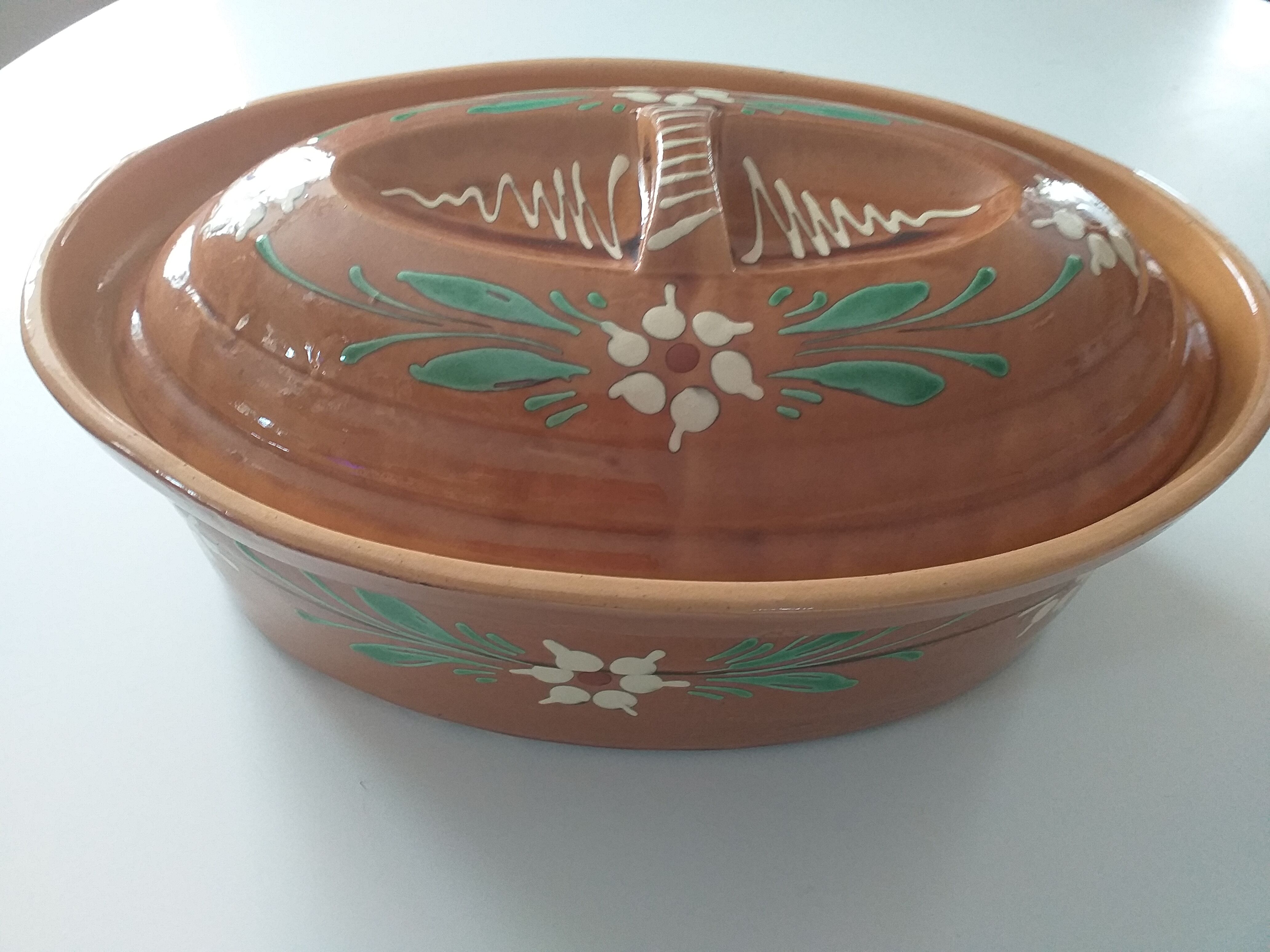 Large dish Baeckeoffe vintage baking