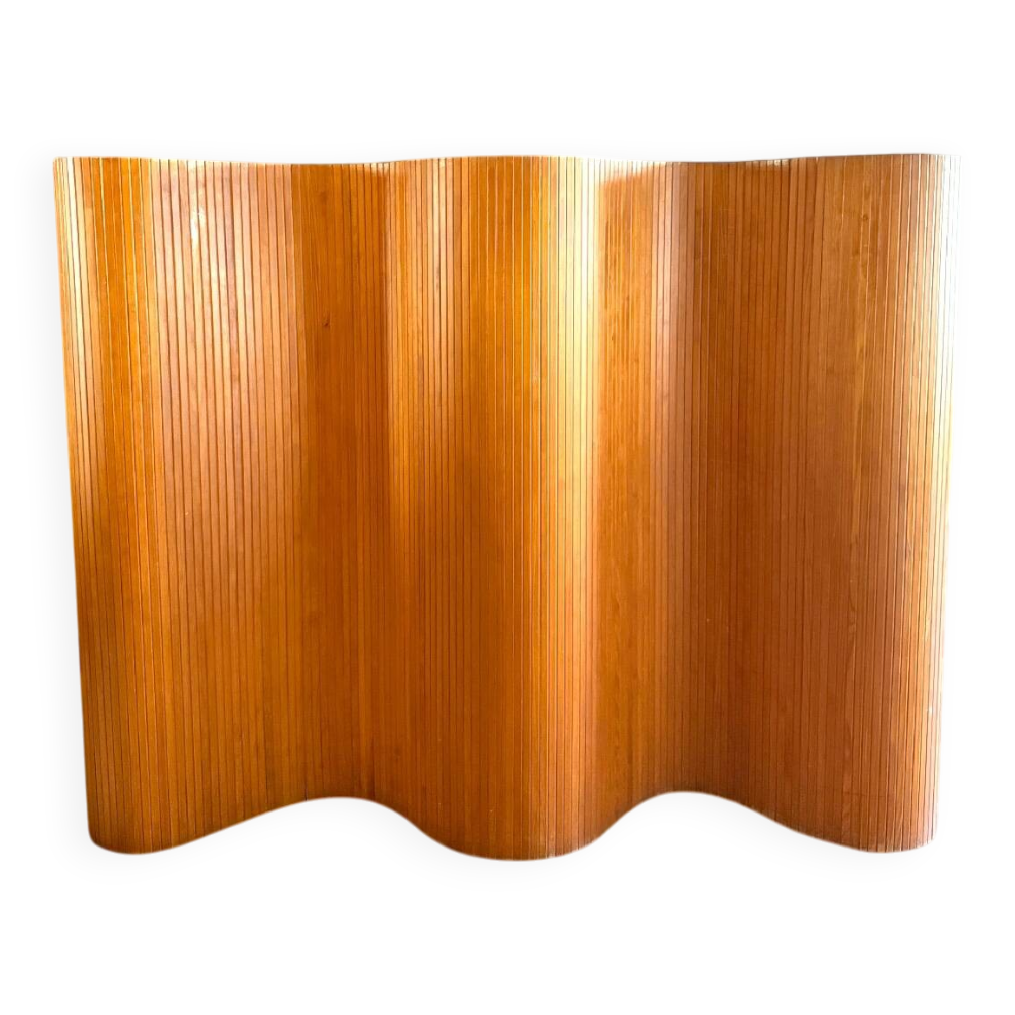 Baumann Sons & Company, large screen made of beech slats circa 1930-1940