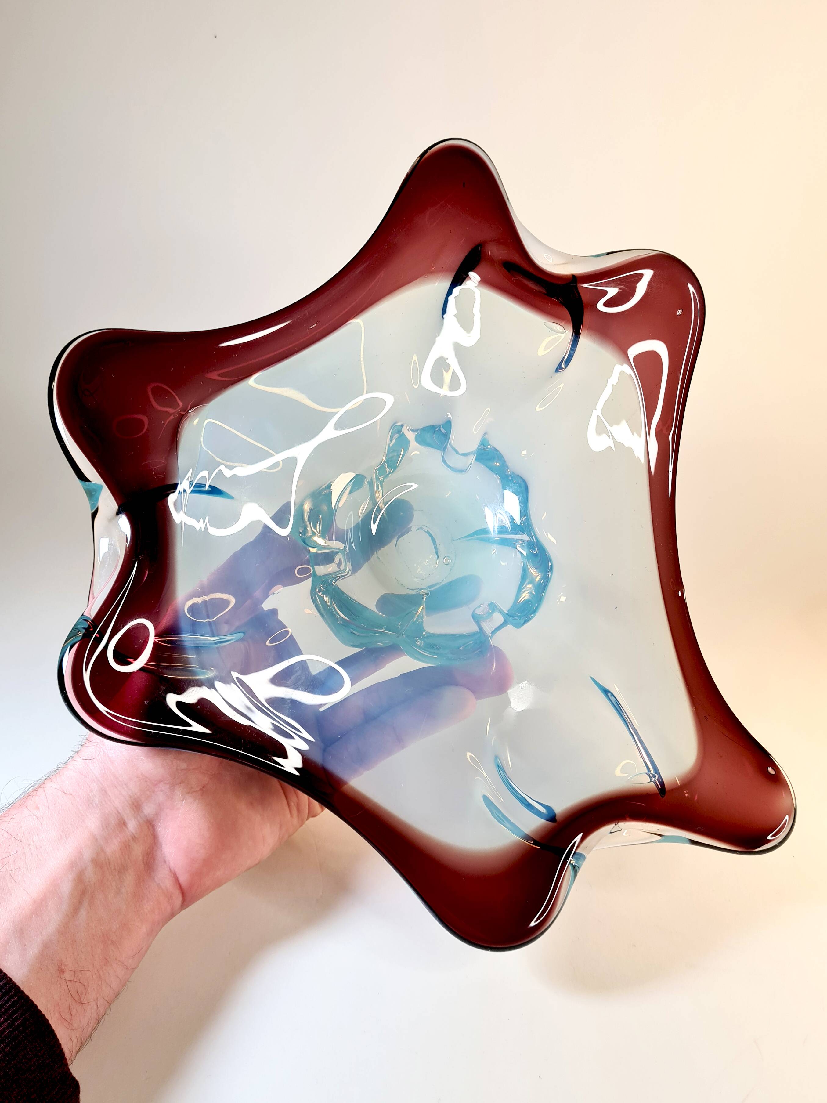 Large Murano glass centrepiece 🌊