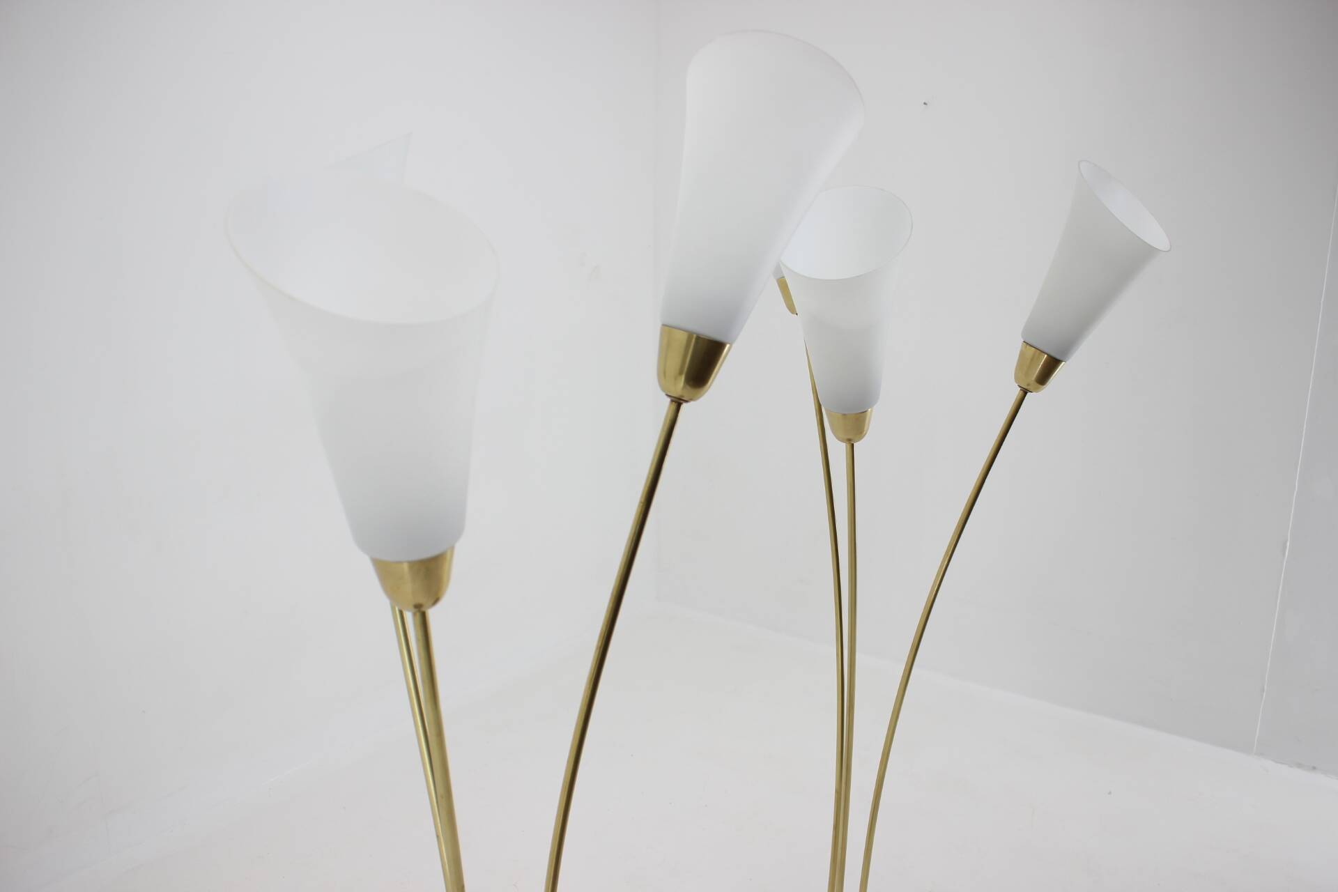 1940s Pair of Art Deco Floor Lamps, Czechoslovakia