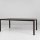 Large Vintage dinner table in blackened oak, Belgium ca. 1980