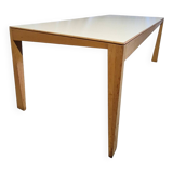 Table vintage 200x90 à pieds asymétriques, design néerlandais Hennie de Jong années 1980