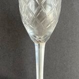 6 crystal wine glasses