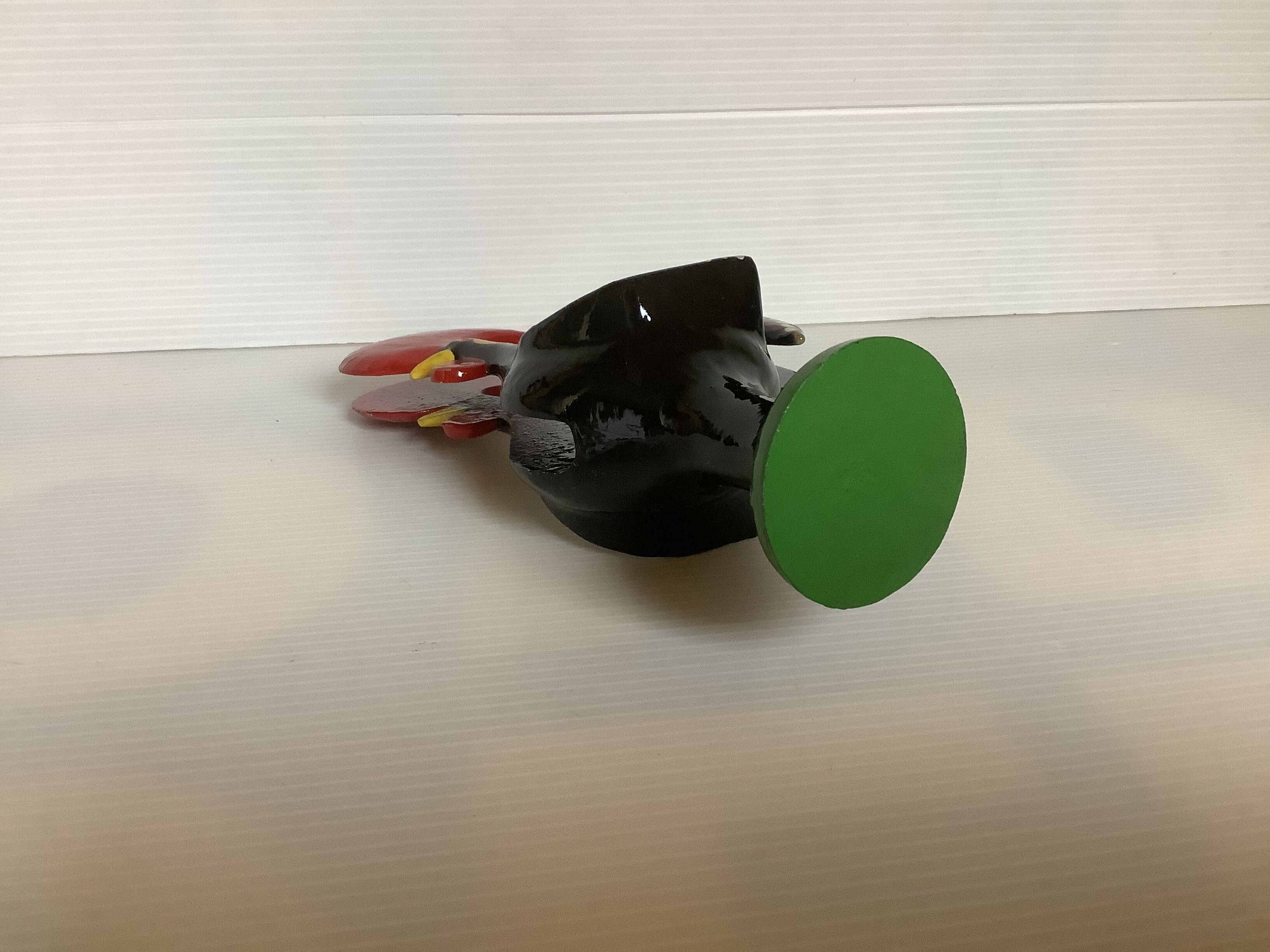 Cast iron rooster letter rack