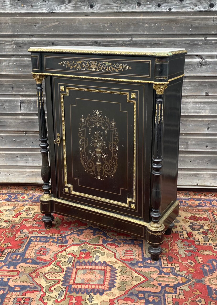 Support furniture In Blackened Wood of Napoleon III period