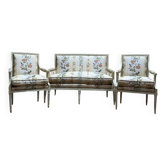 Salon de style Louis XVI Canapé et Paire de fauteuils