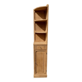 Corner oak cupboard