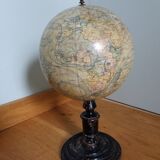 Lebegue 19th century Napoleon III world map globe