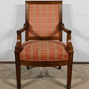 Fauteuil en Acajou Massif, époque Directoire – Début XIXe