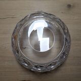 Silver cut crystal salad bowl Ø20cm