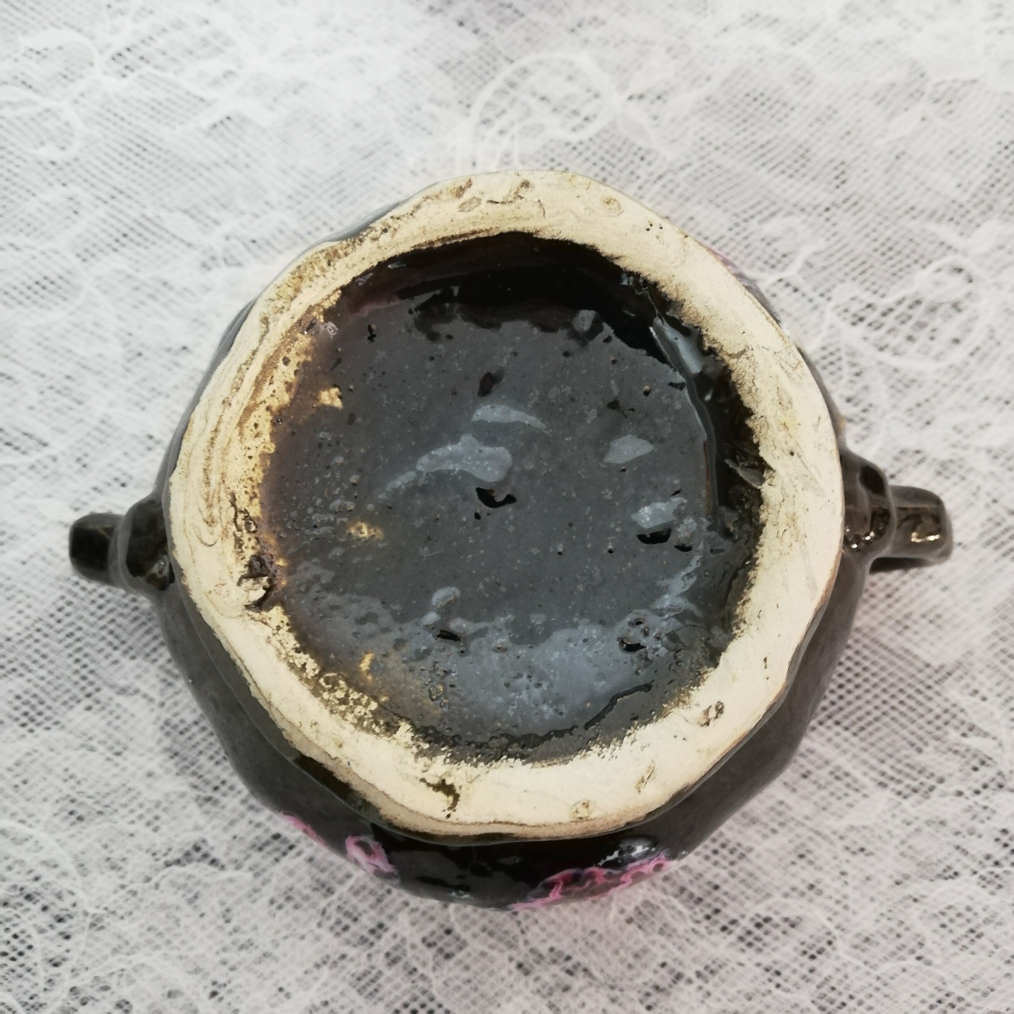 Vallauris style sugar pot