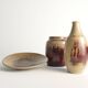 Unique Oxblood Glazed Stoneware Pieces, By Henning Nilsson, Set of 3