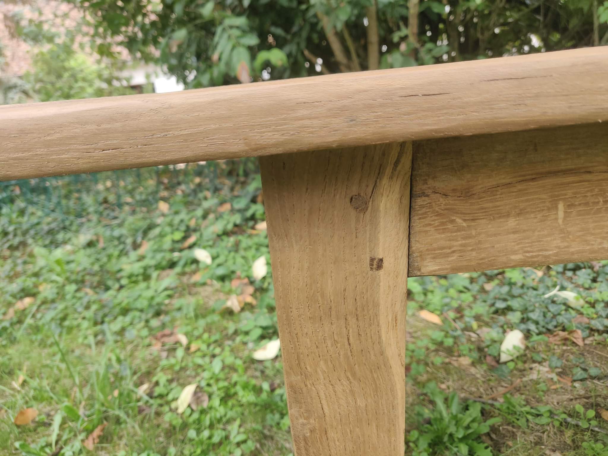 Antique oak bench