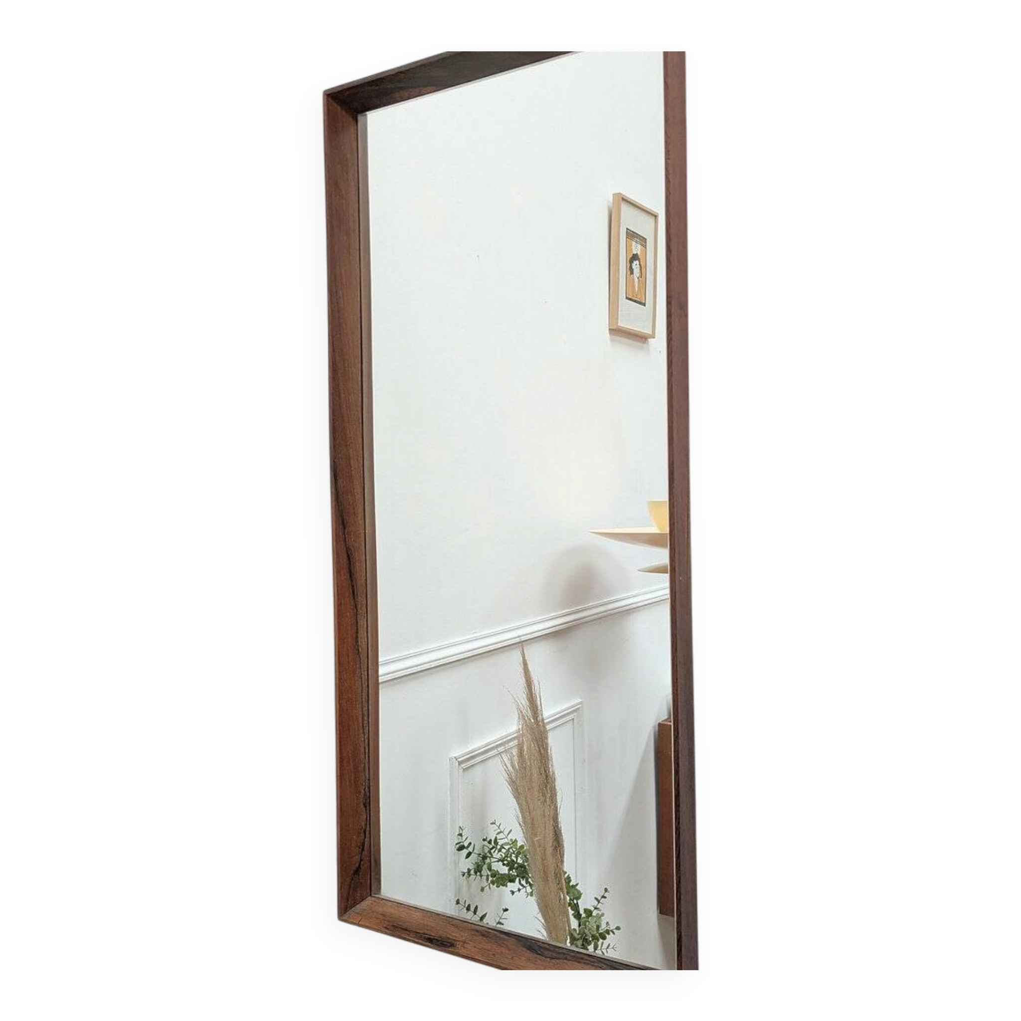 Miroir scandinave en palissandre
