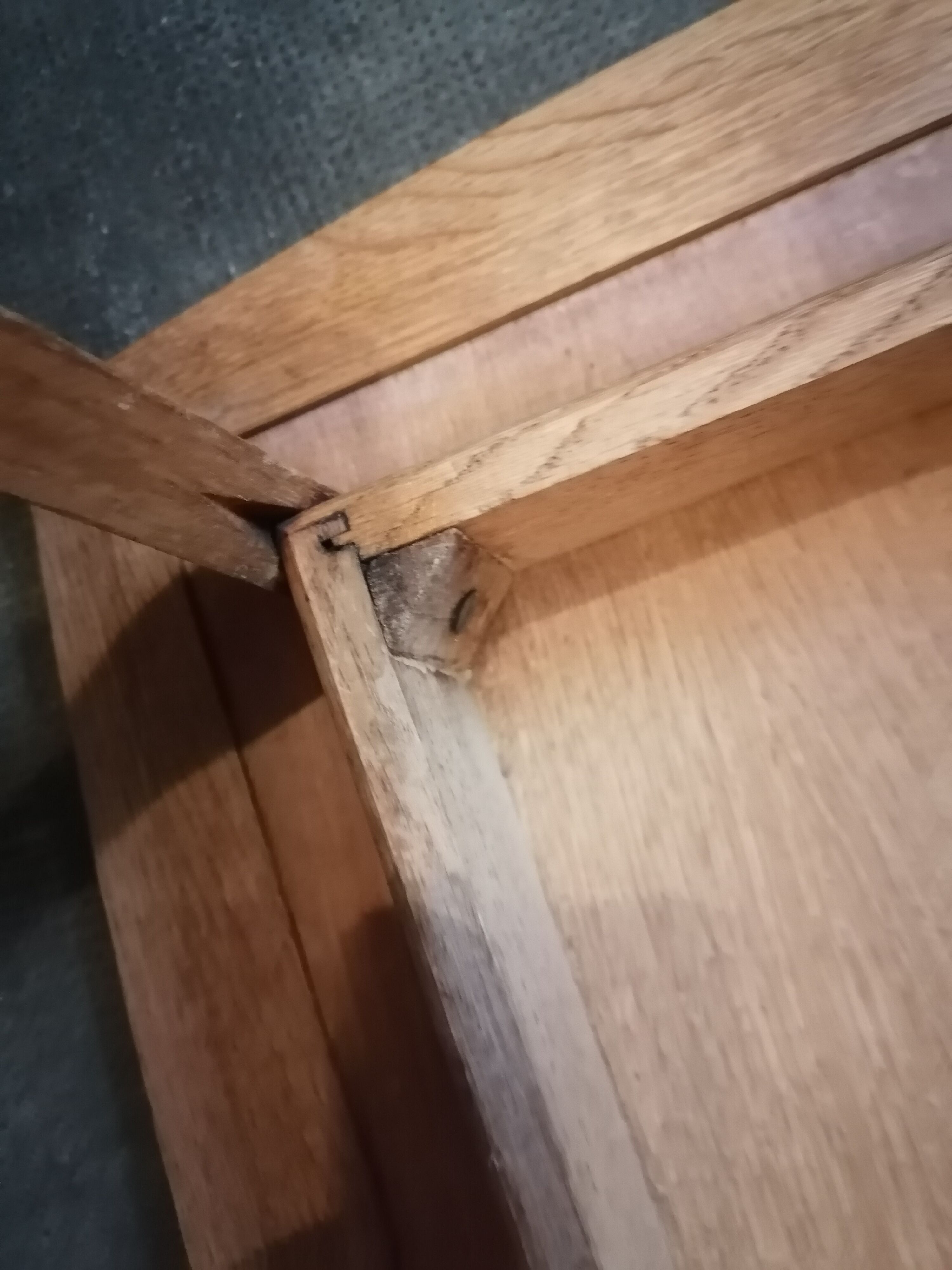 Coffee table wood marquetry 1950 60