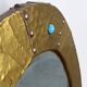 Arts & Crafts Copper Oval Mirror, France ca. 1905