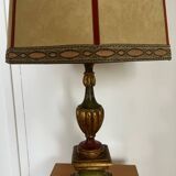 Old wooden foot lamp