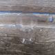 Glass 19th century crystal liqueur engraved with monogram acid