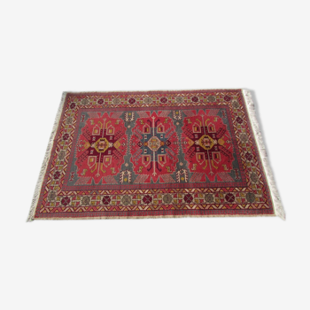 Tapis ancien d'orient fait main en laine daghestan 150 x 105 cm