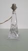 Twisted crystal lamp base - Cristallerie de Lorraine