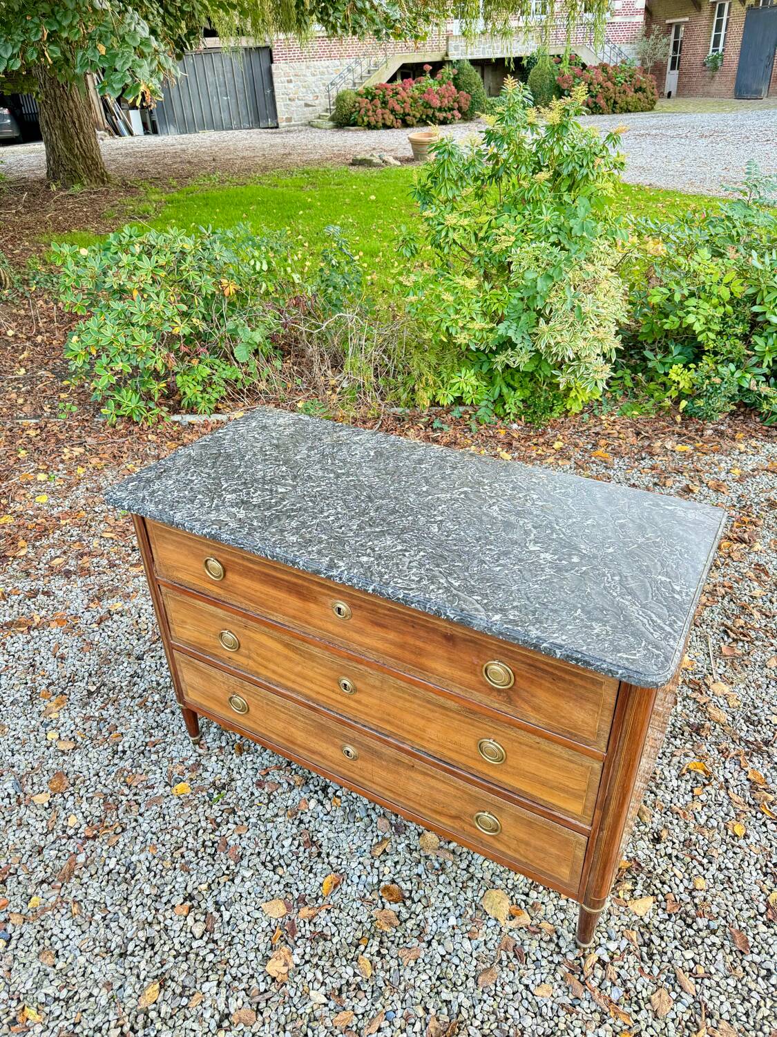 Commode En Marqueterie D’époque Louis XVI XVIII Eme Siècle
