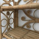 Wall rattan shelf