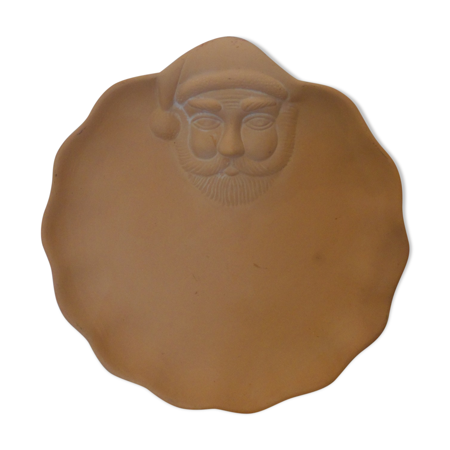 Terracotta dish Santa Claus