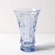 Art Vintage Glass Blue Cut Glass Vase / Eda Glasbruk / Sweden / 1930s
