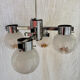 Four-armed chandelier Gaetano Sciolari Mazzega 1970